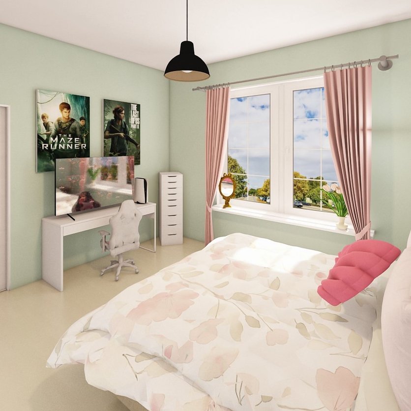 Mid-century bedroom