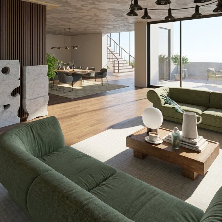 Mid-century living room