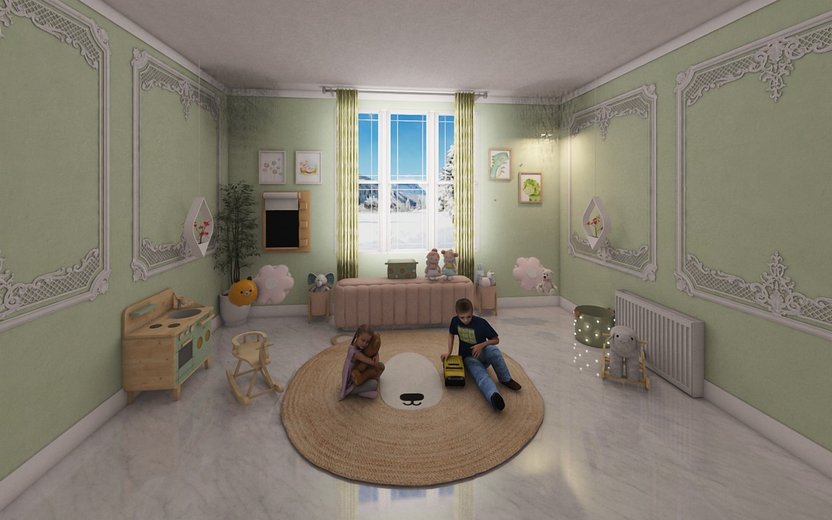 Traditional kids room