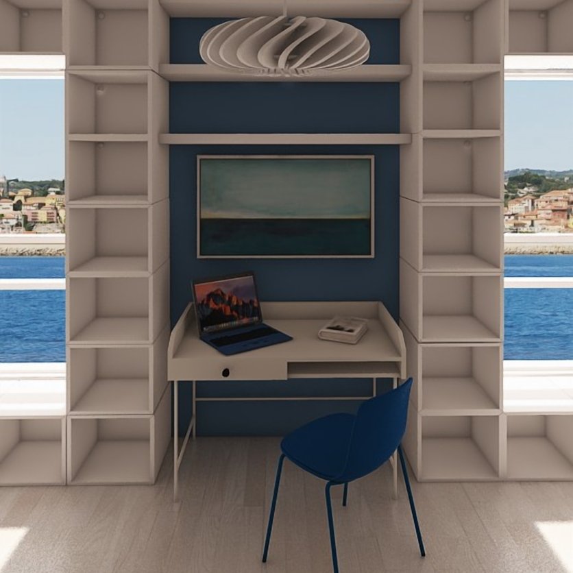 bureau à domicile : style Mid-century