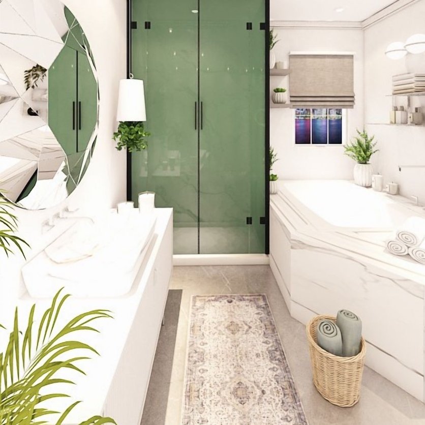 Mid-century bathroom
