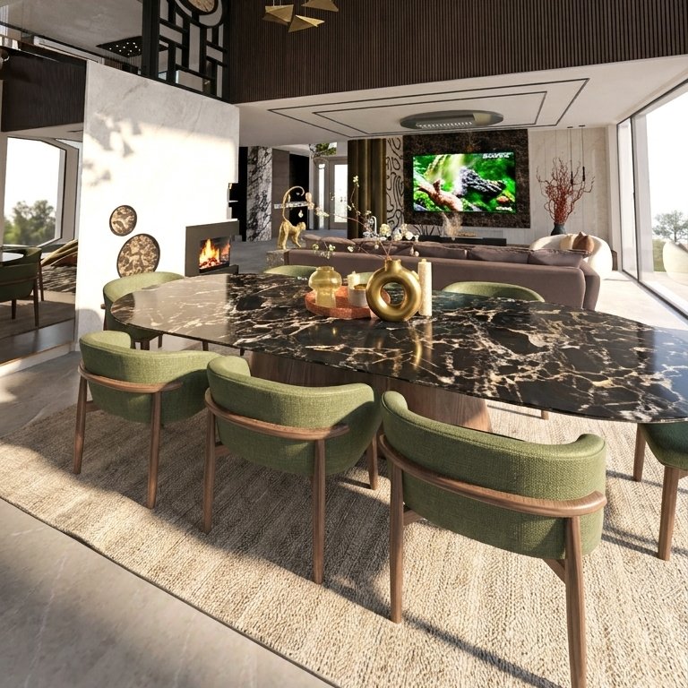 Esszimmer im Stil Mid-Century