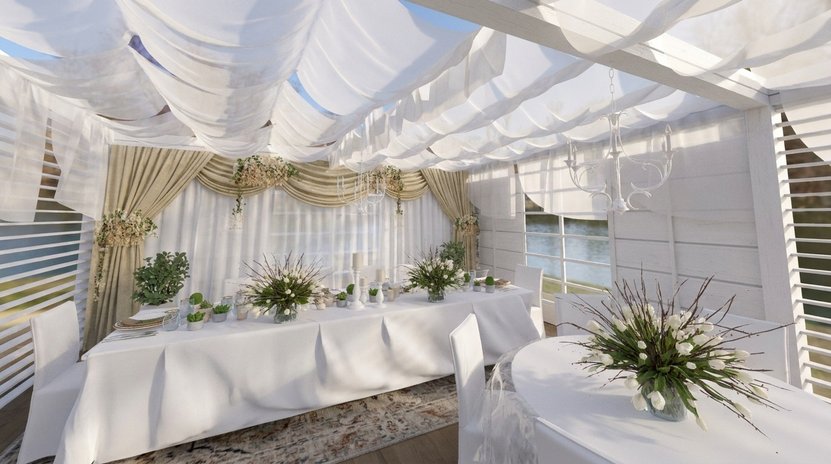 sala da pranzo in stile Quiet luxury