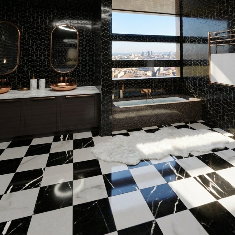 Mid-century bathroom