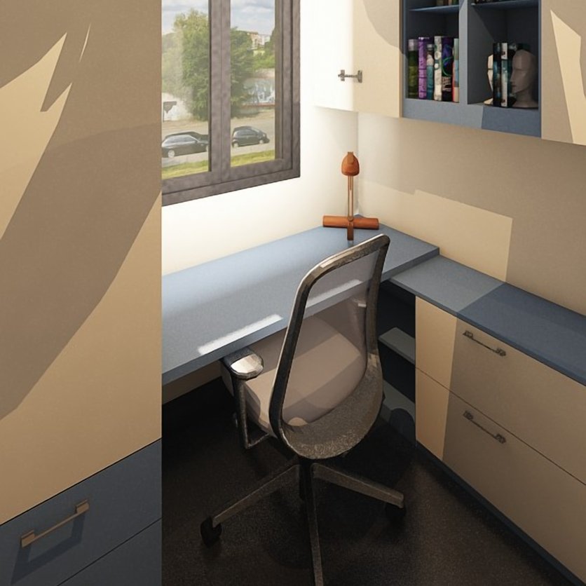 bureau à domicile : style Contemporain
