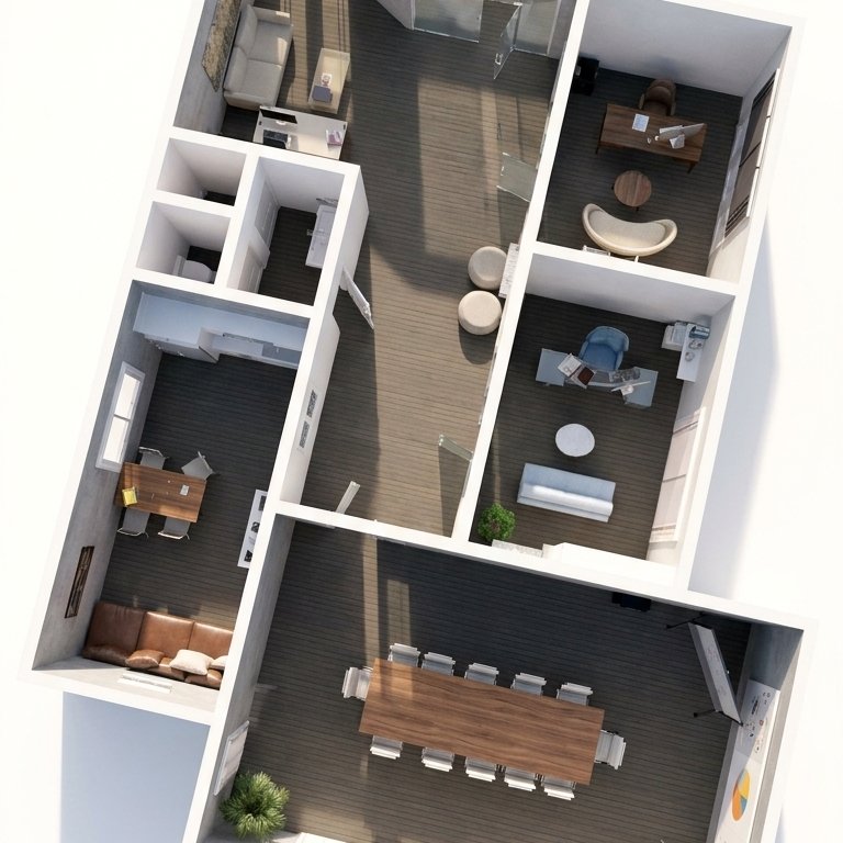 bureau à domicile : style Contemporain
