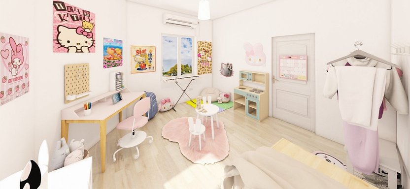 Scandinavian kids room