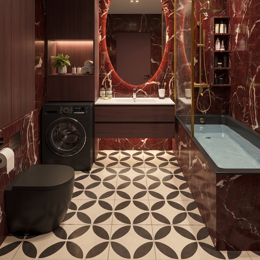 Mid-century bathroom