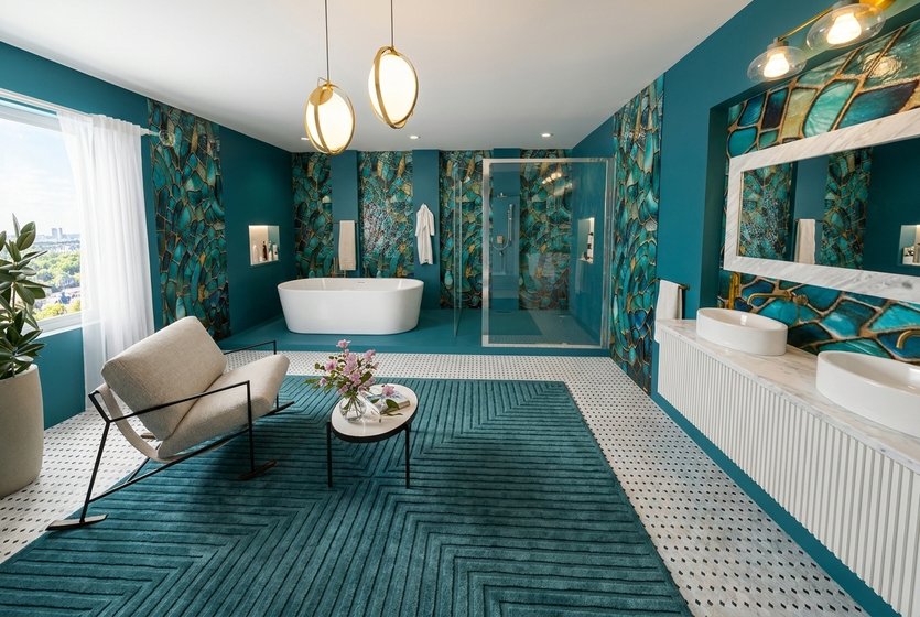 Mid-century bathroom