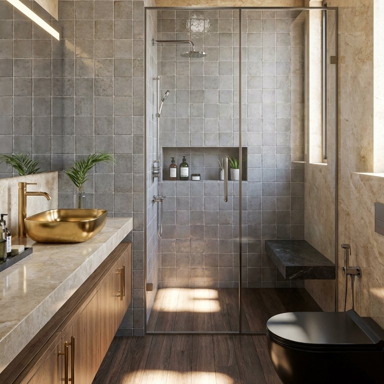 Mid-century bathroom