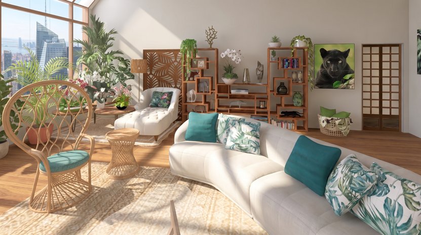 Boho living room