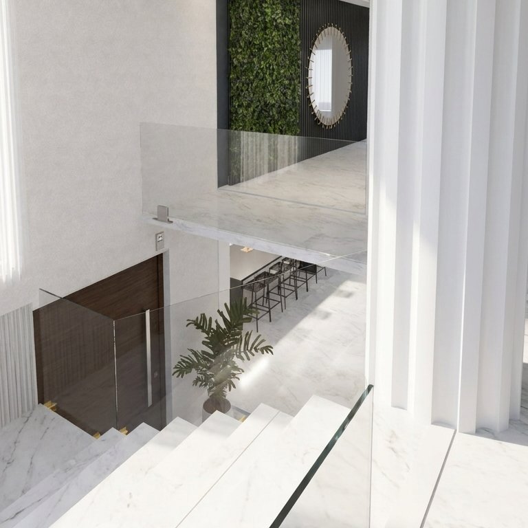 sala de estar em estilo Contemporâneo