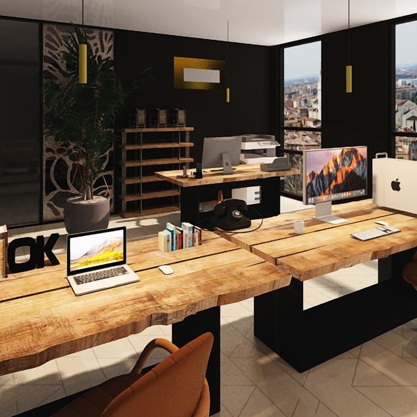 bureau à domicile : style Contemporain