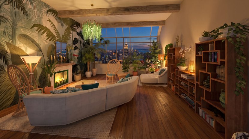 Boho living room