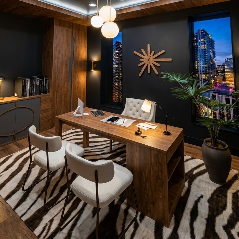 bureau à domicile : style Contemporain
