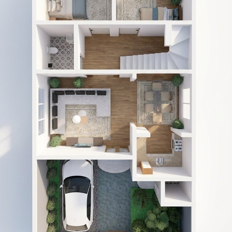 Mid-century floor plan