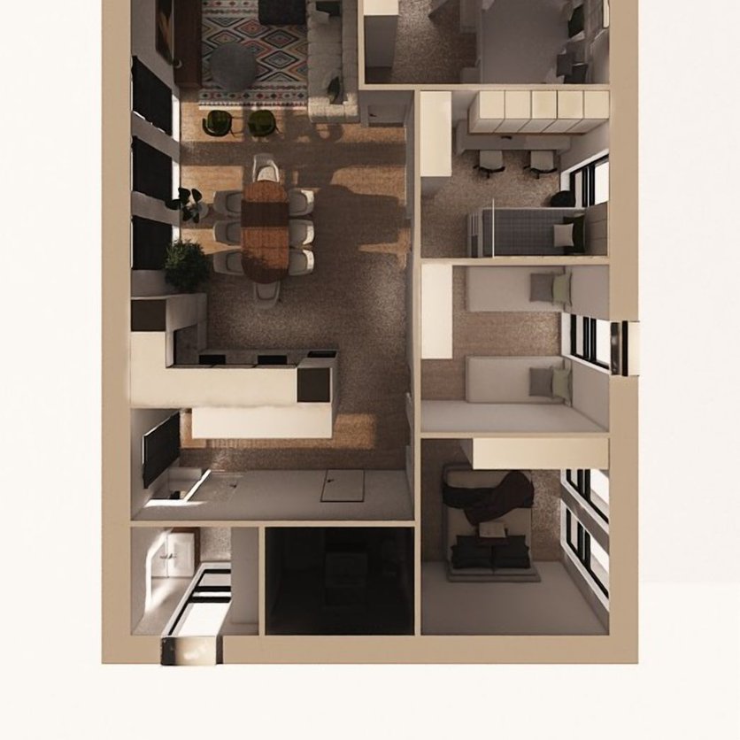 Mid-century floor plan