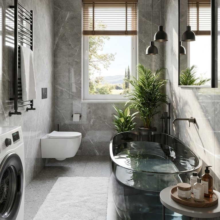 Mid-century bathroom