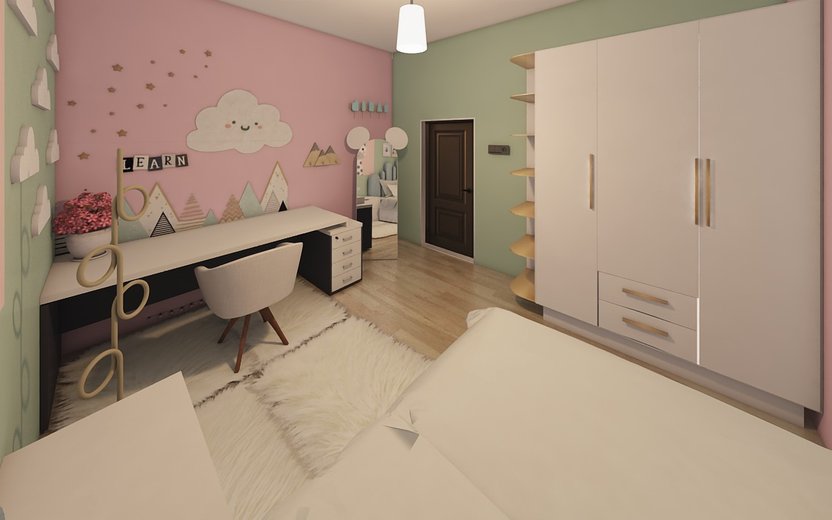 Mid-century bedroom