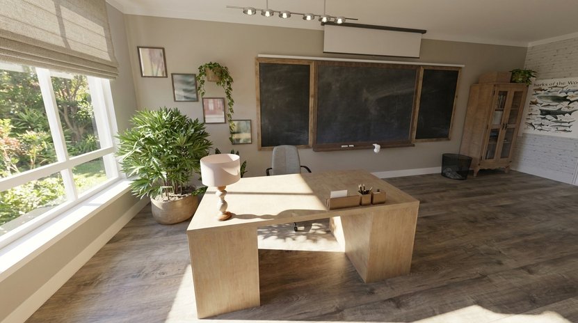 Scandinavian home office