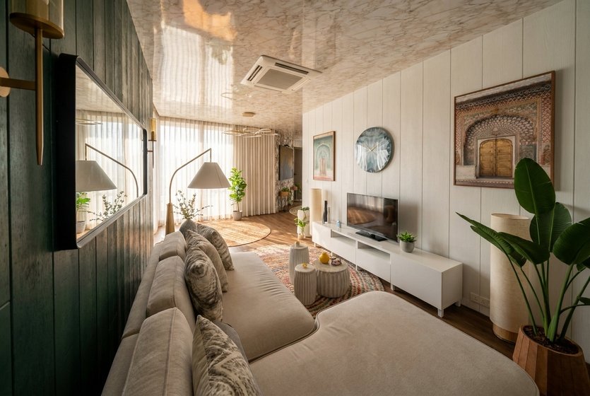 sala de estar em estilo Contemporâneo