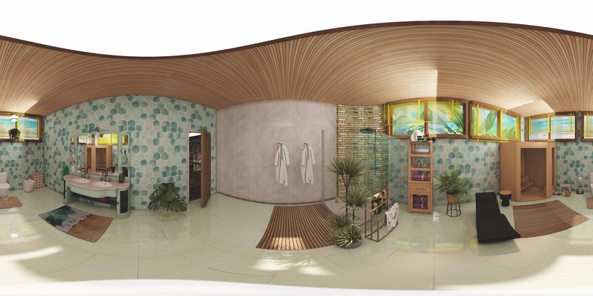 Mid-century bathroom