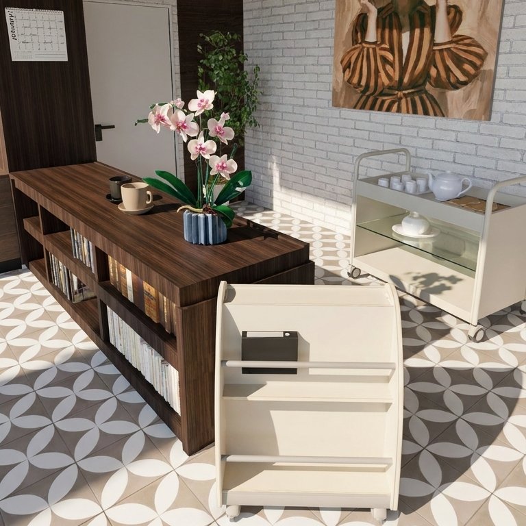 Eclectic home office