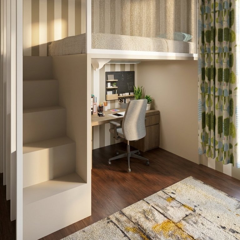 bureau à domicile : style Contemporain