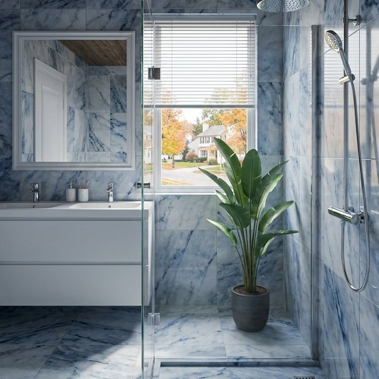Mid-century bathroom
