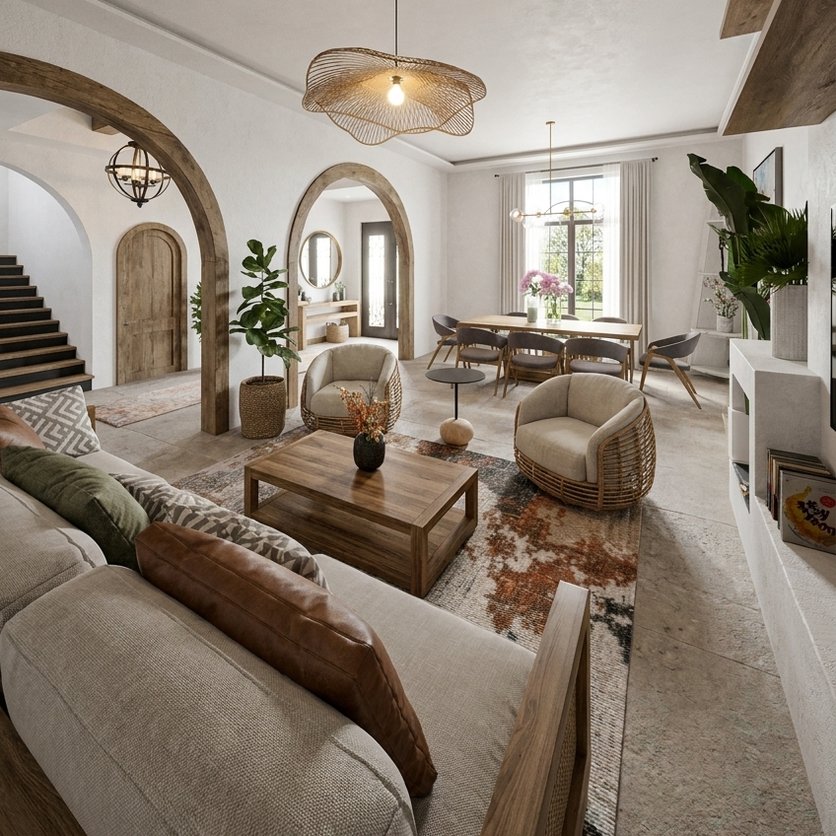 Boho living room