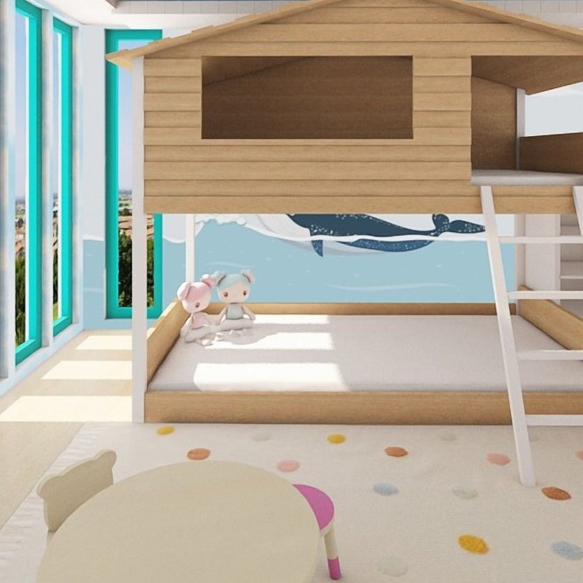 Mid-century kids room
