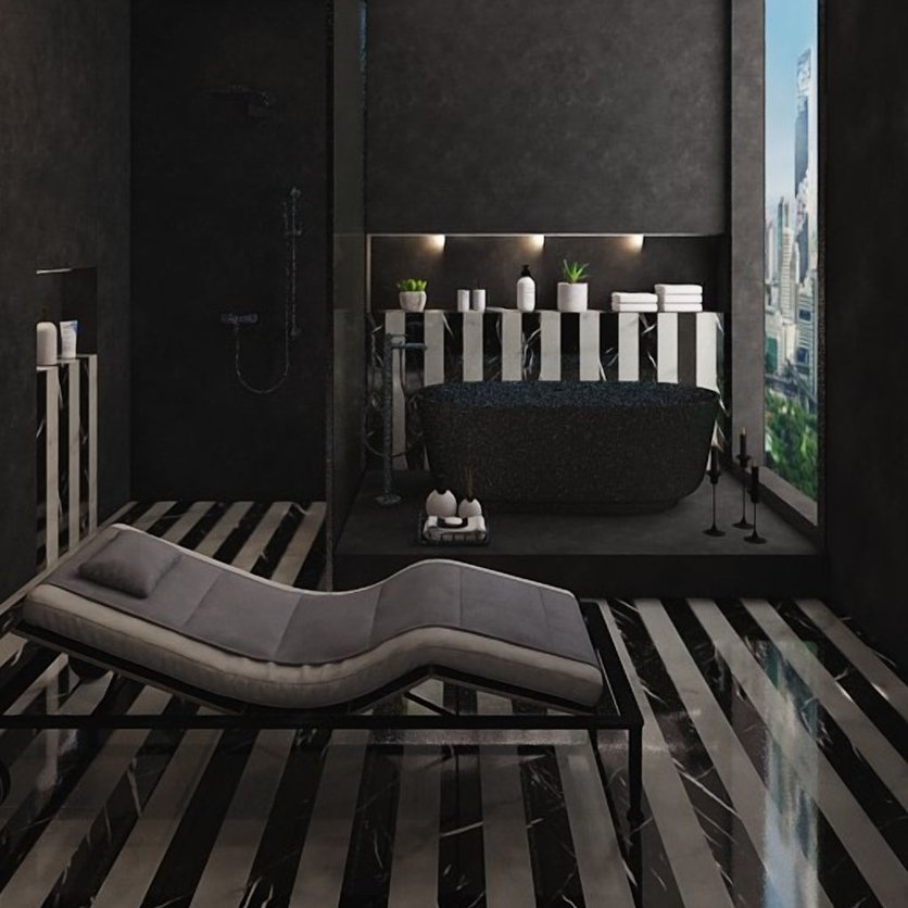 Mid-century bathroom