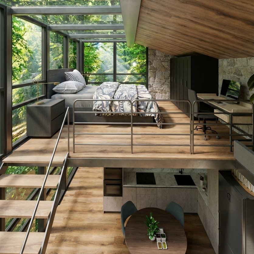 Industrial bedroom