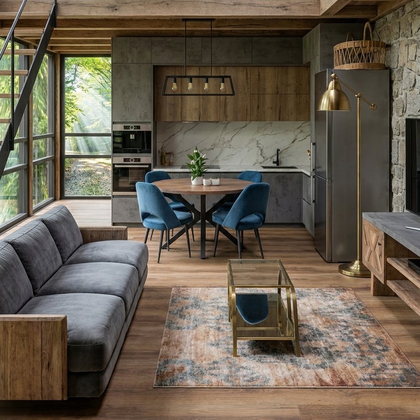 Industrial living room