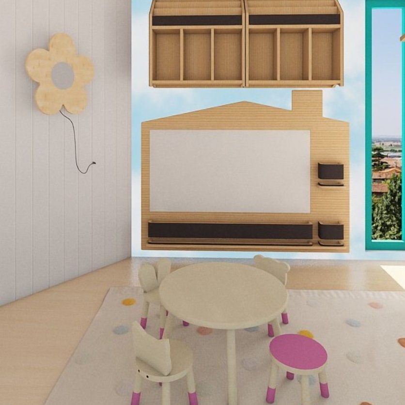 Mid-century kids room