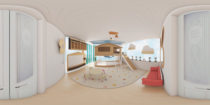 Mid-century kids room