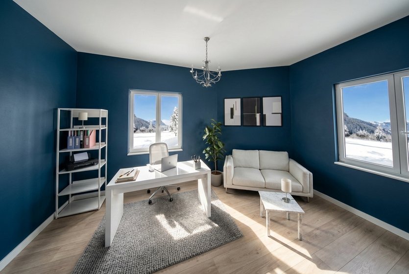 bureau à domicile : style Contemporain