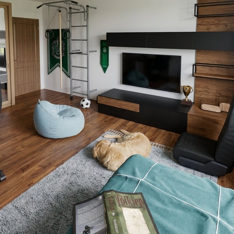 Mid-century kids room