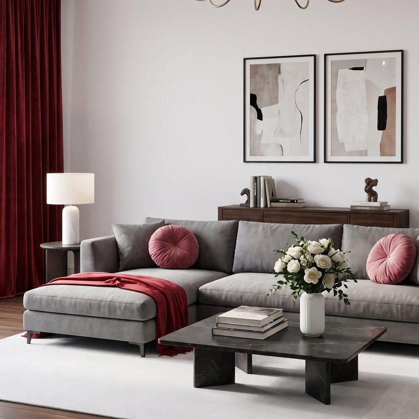 sala de estar em estilo Contemporâneo