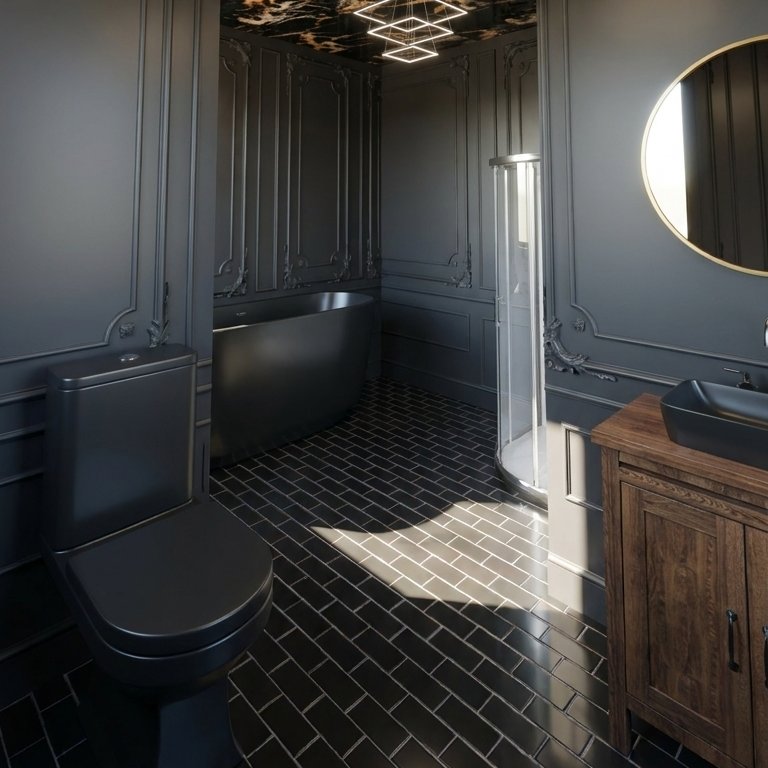Mid-century bathroom