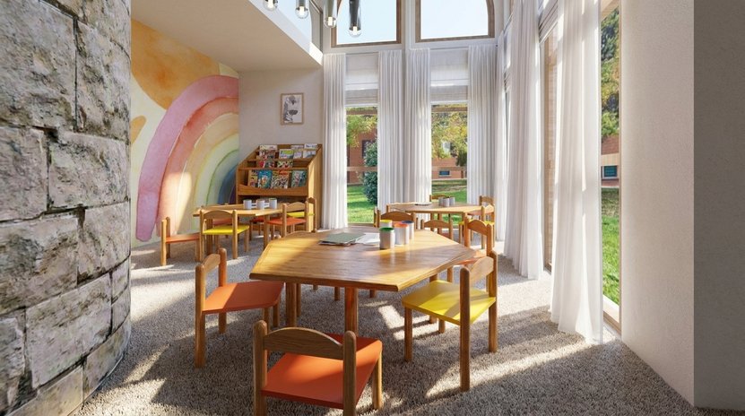 Mid-century kids room