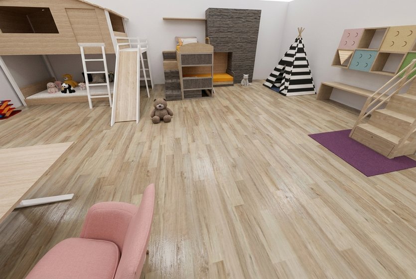 Mid-century kids room