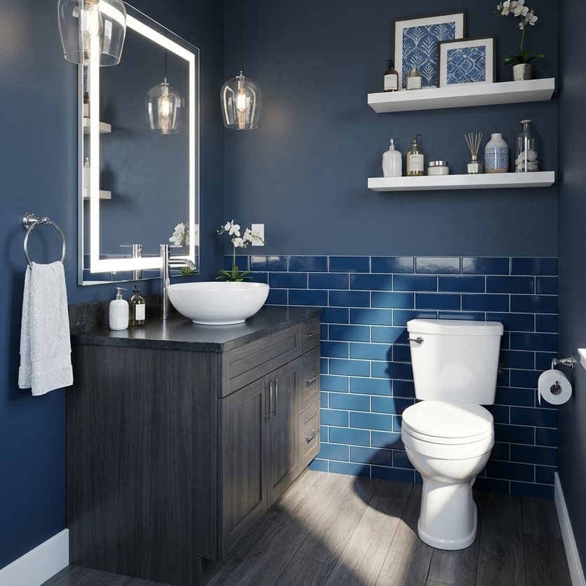 Mid-century bathroom
