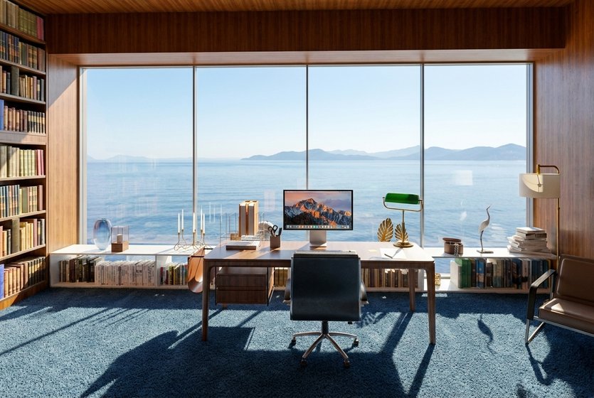bureau à domicile : style Contemporain