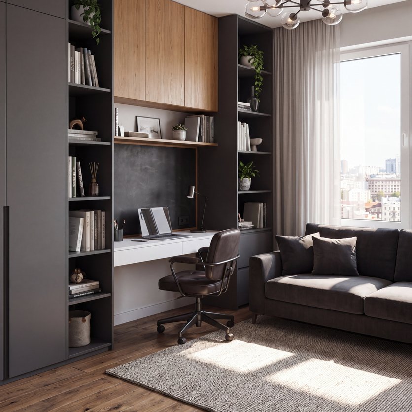 Mid-century home office