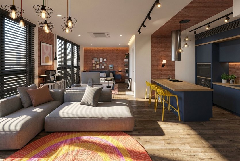 Industrial living room
