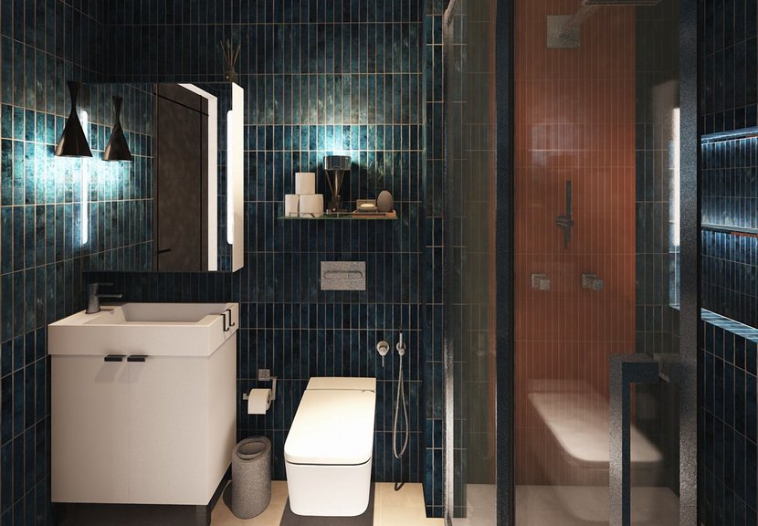 Mid-century bathroom