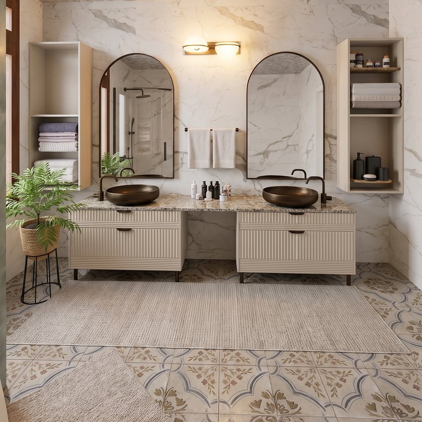 Mid-century bathroom