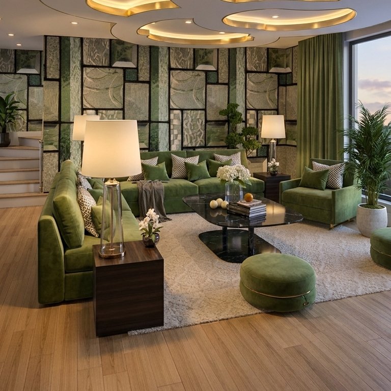 sala de estar em estilo Contemporâneo