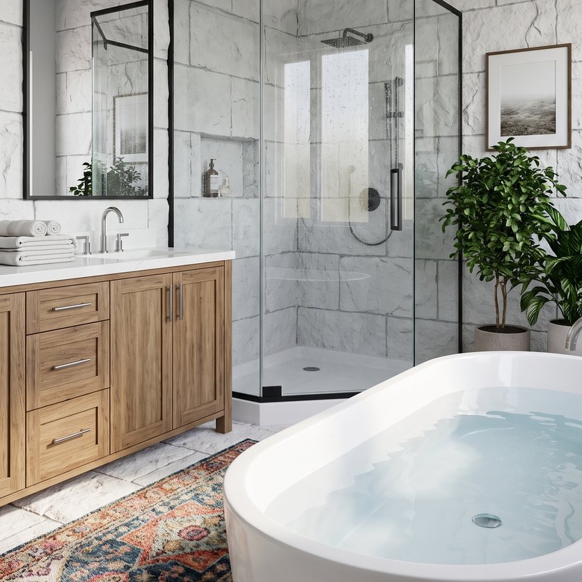 Mid-century bathroom